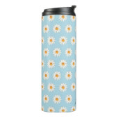 Daisy Floral Thermal Tumbler - Ästhetisch isoliert Thermosbecher (Nach links gedreht)