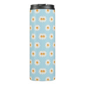 Daisy Floral Thermal Tumbler - Ästhetisch isoliert Thermosbecher (Rückseite)