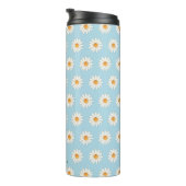Daisy Floral Thermal Tumbler - Ästhetisch isoliert Thermosbecher (Nach rechts gedreht)