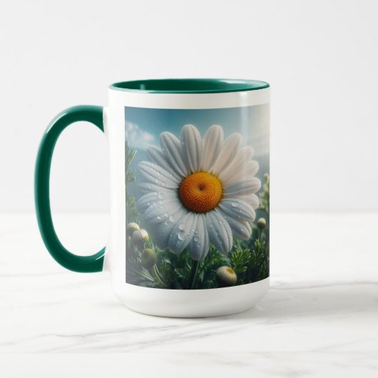 Daisy Floral White Tasse (Links)