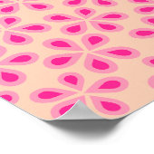 Daisy Florets 05 Orange und Rosa Poster (Ecke)