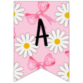 Daisy Flower and Bow Birthday Bunting Banner (Zweite Fahne)
