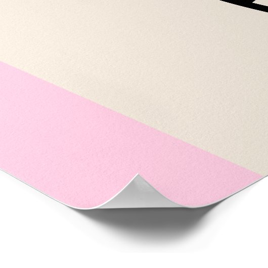 Daisy Flower and Bow Birthday Welcome Poster (Ecke)