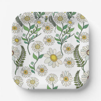 Daisy Flower Baby In Bloom Baby Shower Party Pappteller