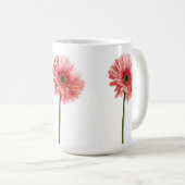 DAISY FLOWER beautiful watercolor daisies pink Kaffeetasse (VorderseiteRechts)