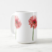 DAISY FLOWER beautiful watercolor daisies pink Kaffeetasse (Vorderseite Links)