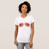 DAISY FLOWER beautiful watercolor daisies pink  T-Shirt (Vorne ganz)