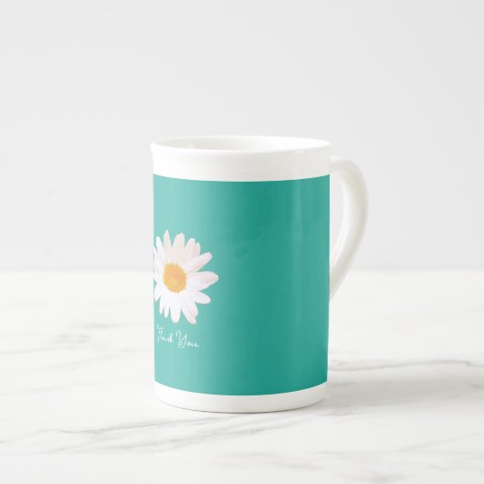 Daisy Flower Dream– Summer Botanical Cozy Porzellantasse (Vorderseite Rechts)