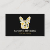 Daisy Flower French Bulldog | Cute Pet-Themed Visitenkarte (Vorderseite)
