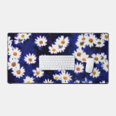 Daisy Flower Garden Art Desk Mat Pad Schreibtischunterlage (Tastatur & Maus)