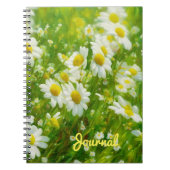 Daisy Flower Garden Art Notebook Journal Notizblock (Vorderseite)