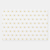 Daisy Flower Garden Party Floral Print Daisies Geschenkpapier Set (Vorderseite 2)