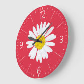 Daisy flower große wanduhr (Winkel)