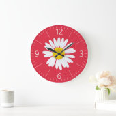 Daisy flower große wanduhr (Zuhause)