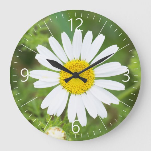 Daisy flower große wanduhr (Vorderseite)