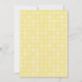 DAISY FLOWER modern vintage pretty birthday yellow Einladung (Rückseite)