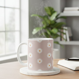 Daisy Flower Mug, Daisy Flower Mug, Custom Daisy  Kaffeetasse