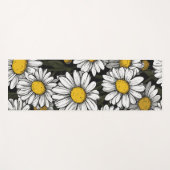 Daisy Flower Pattern Botanical Illustration Yogamatte (Vorderseite (Horizontal))
