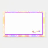 Daisy Flower Pattern Post-it Klebezettel (Vorderseite)