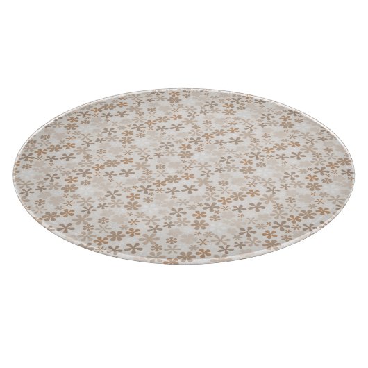 Daisy Flowers Beige Floral Aesthetic Ditsy Tan Schneidebrett (Ecke)