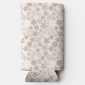 Daisy Flowers Beige Floral Aesthetic Ditsy Tan Selters Dosenkühler (Rückseite)