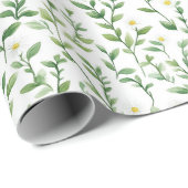Daisy Flowers Birthday Geschenkpapier (Rolleneckpunkt)