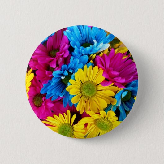 Daisy Flowers Blossoms Love Destiny Shower Party Button (Vorderseite)