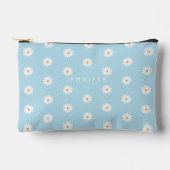 Daisy Flowers Canvas Pouch, Canvas Pencil Case Zubehörtasche (Vorderseite)