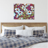 DAISY FLOWERS  LEINWANDDRUCK (Insitu (Schlafzimmer))