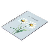 Daisy Flowers Live in the moment Notizblock (Linke Seite)