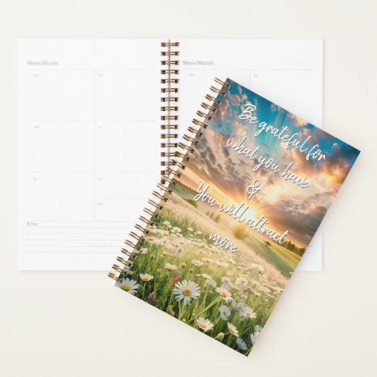 Daisy Flowers Meadow - Inspirational Phrases Planer (Anzeige)