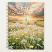 Daisy Flowers Meadow - Inspirational Phrases Planer (Vorderseite)