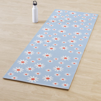 Daisy Flowers Pattern Yogamatte