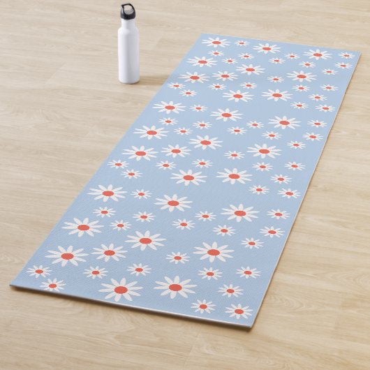 Daisy Flowers Pattern Yogamatte (Beispiel)