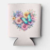 Daisy Flowers with a Beautiful Butterfly Dosenkühler (Vorderseite)