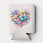 Daisy Flowers with a Beautiful Butterfly Dosenkühler (Rückseite)