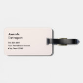 Daisy Flowers with a Beautiful Butterfly Gepäckanhänger (Rückseite horizontal)