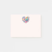 Daisy Flowers with a Beautiful Butterfly Post-it Klebezettel (Vorderseite)