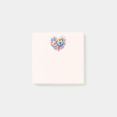 Daisy Flowers with a Beautiful Butterfly Post-it Klebezettel (Vorderseite)