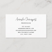 Daisy Flowers with a Beautiful Butterfly Visitenkarte (Rückseite)