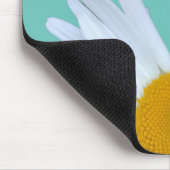 Daisy Foto Aquamarin Green Elegantes, weißes Scrip Mousepad (Ecke)