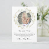 Daisy Foto Bereavement Beileid Beerdigung Gedenkst Dankeskarte (Stehend Vorderseite)