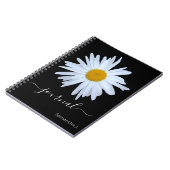 Daisy Foto Black Journal Spiral Foto Notebook Notizblock (Linke Seite)