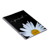 Daisy Foto Black Journal Spiral Foto Notebook Notizblock (Rechte Seite)