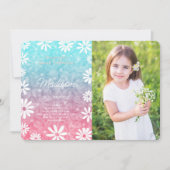 Daisy Foto Einladung (Vorderseite)