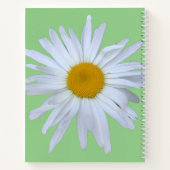 Daisy Foto Green White Script Name Notizblock (Rückseite)
