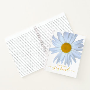 Daisy Foto Journal White Yellow Script Notizblock