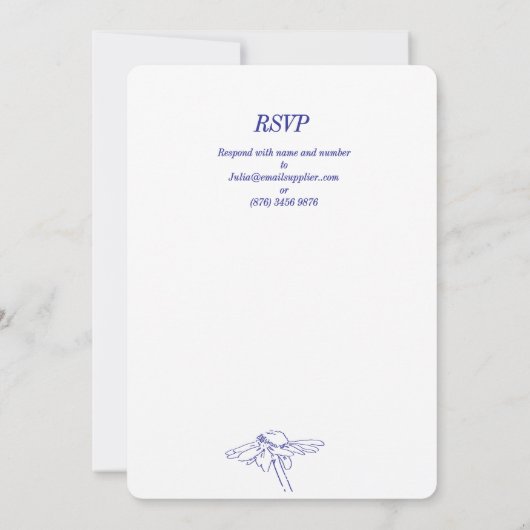 Daisy Foto Thirtieth Birthday Party Einladung (Rückseite)