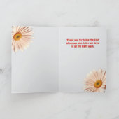 Daisy Freundschaft & Wertschätzung Valentinstag Feiertagskarte (Innenseite)