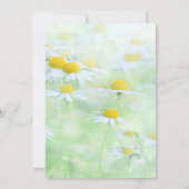 Daisy Funeral | Celebrate Life Memorial Foto Einladung (Rückseite)